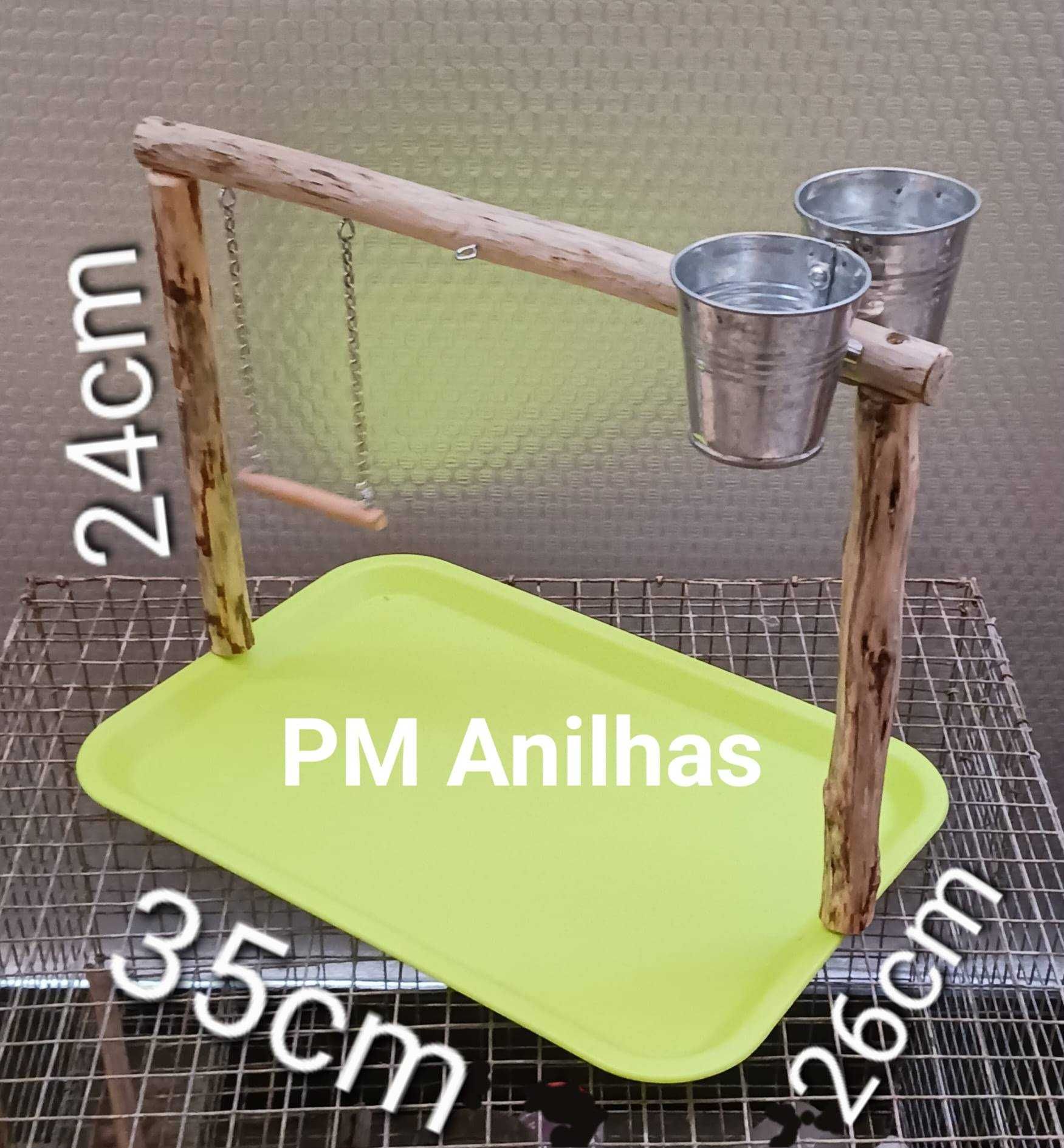 Poleiro para aves mansas
