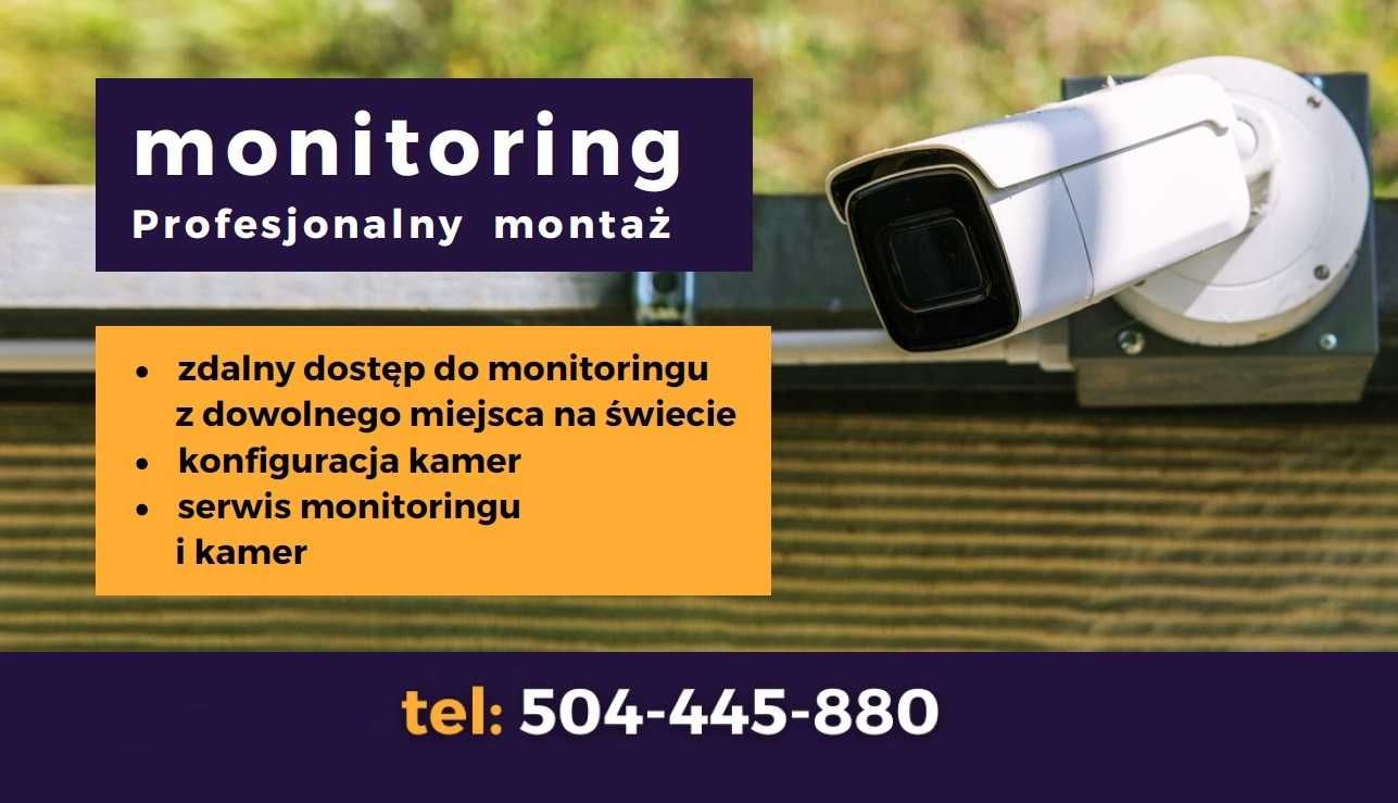 Monitoring - Montaż - Serwis - Konfiguracja - Kamery - Podgląd