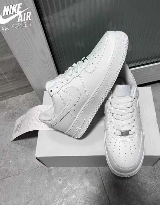 Biały\NikeForce1*airDamskieKomfort ZniżkaTrampkiNeutralne 46