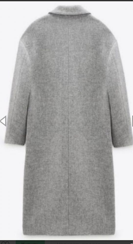 Zara легке пальто демісезонне вовна manteco xs-s