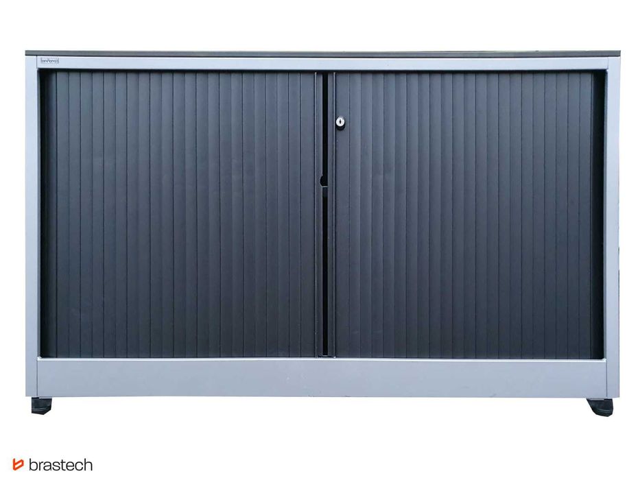Komoda szafa do biur z półkami na akta niska 75x120 cm przesuwna