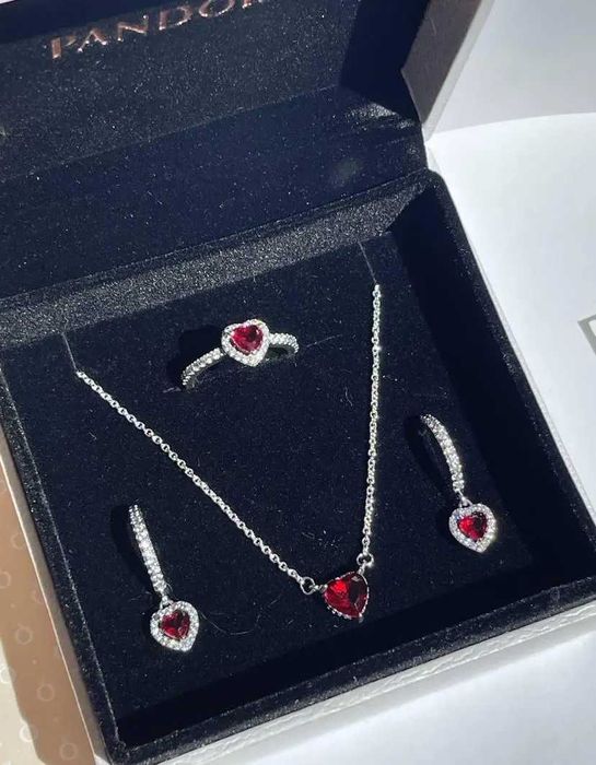 Комплект Пандора Червоне Серце
