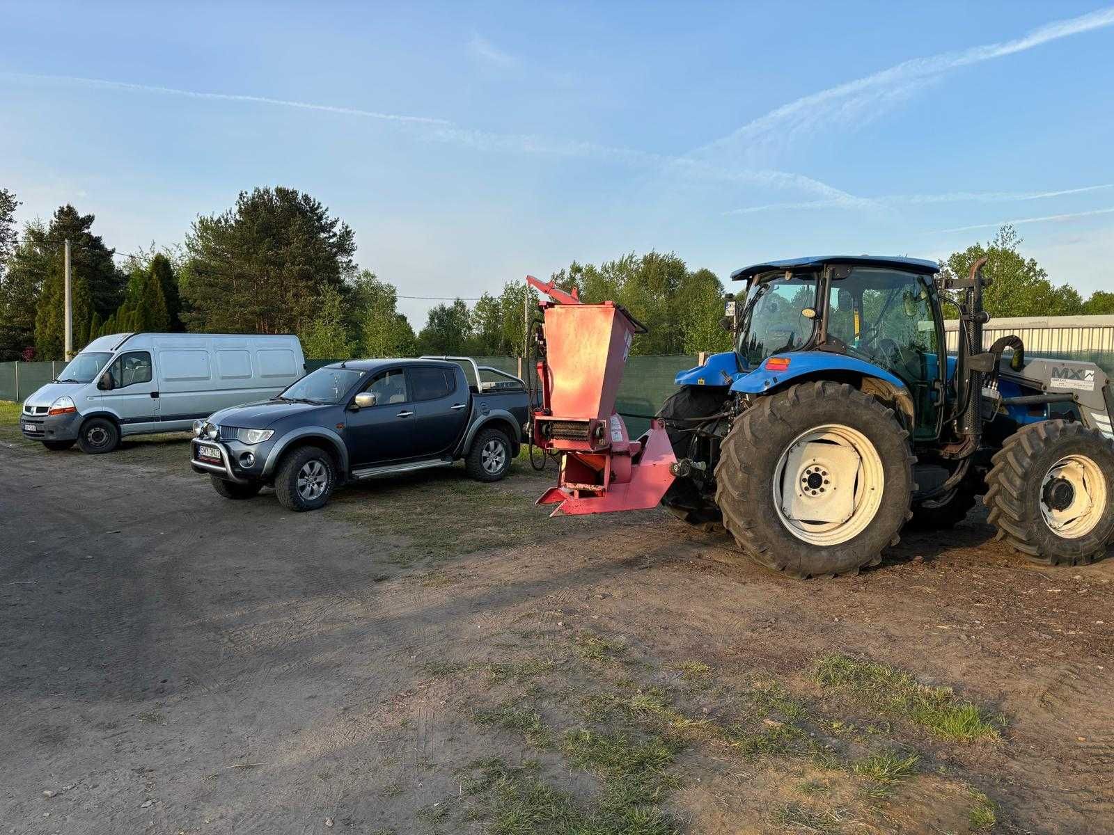 Rębak z napędem hydraulicznym do traktora
