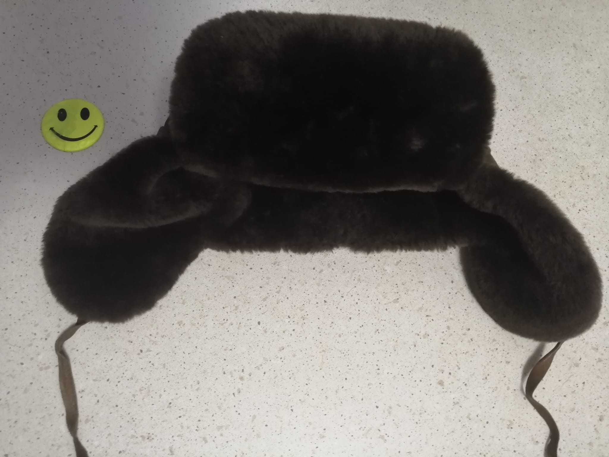 Czapka,naturalna papacha M/55-57/ m-ki Echt Pelz model Exclusiv