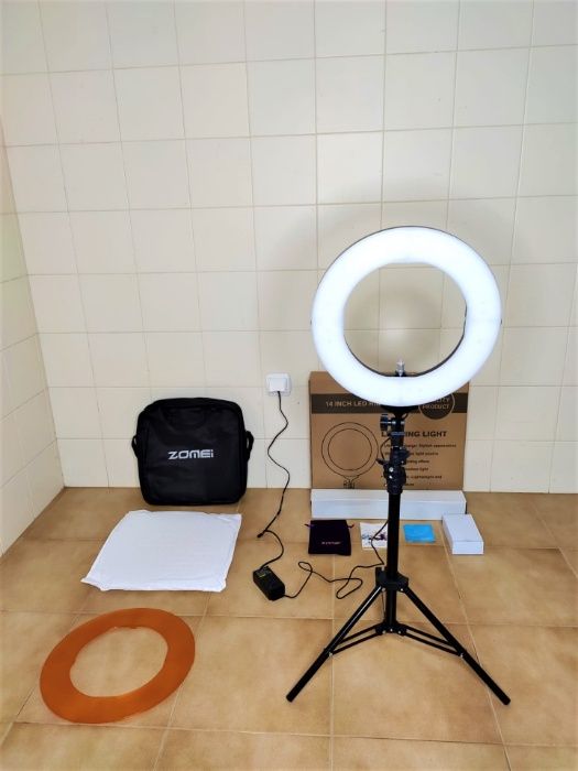 [NOVO] Ring Light ZOMEI [35 cm] - Tripé Extensível [60 cm - 160 cm]