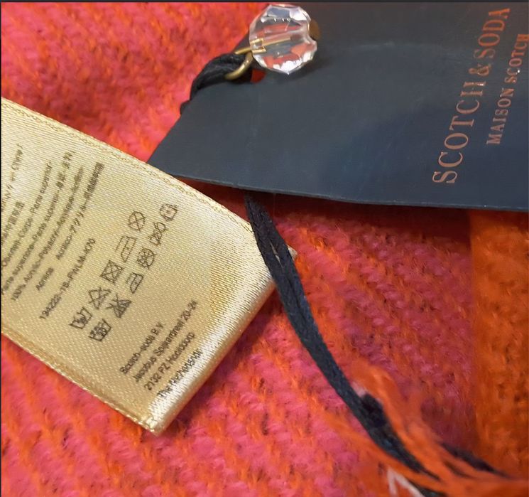 Scotch&Soda, Maison Scotch, яскравий шарф, Нідерланди, унісекс