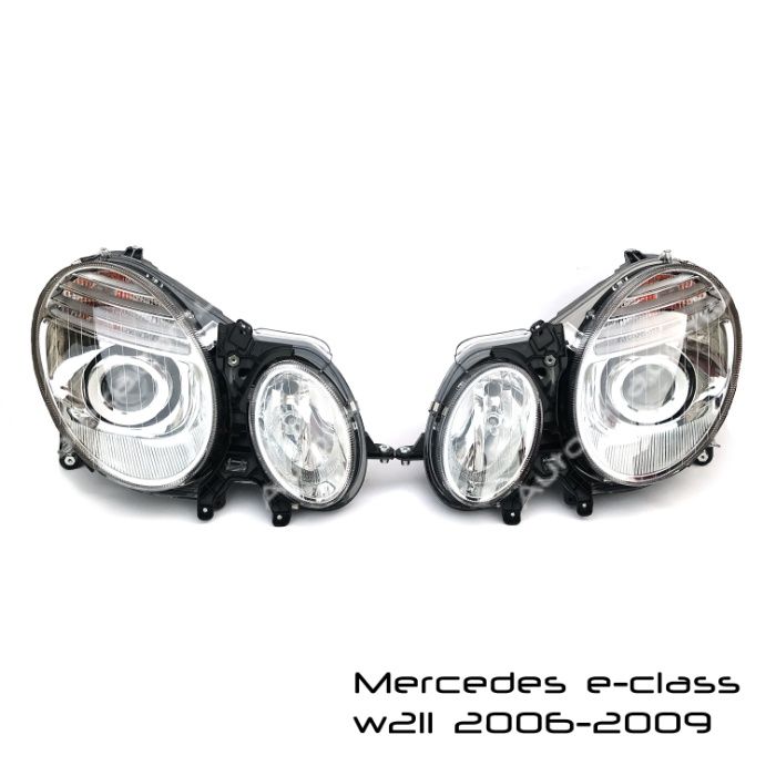 Фары передние Depo Mercedes e-class w211 рест H7 2118203061 2118202961
