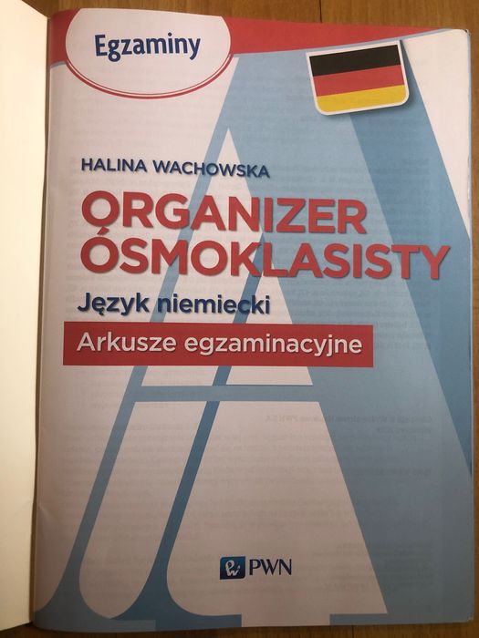 Sprzedam ćwiczenia  do egzaminu ósmoklasisty język niemiecki