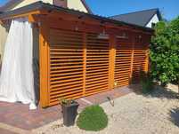 Roleta drewniana, żaluzja drewniana, z desek, shutters