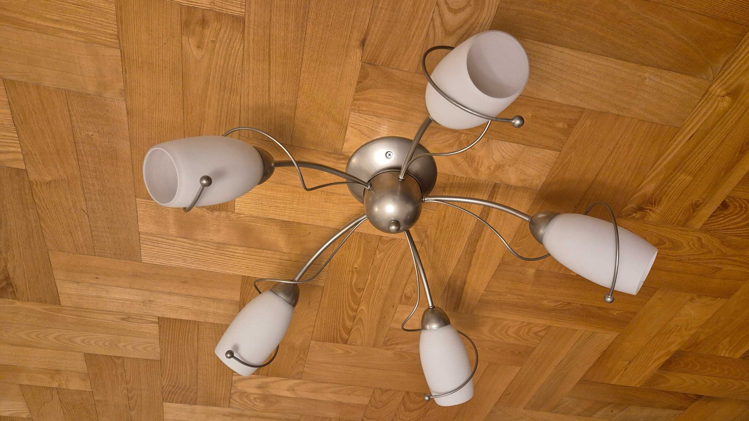 lampa sufitowa na pięć żarówek E14