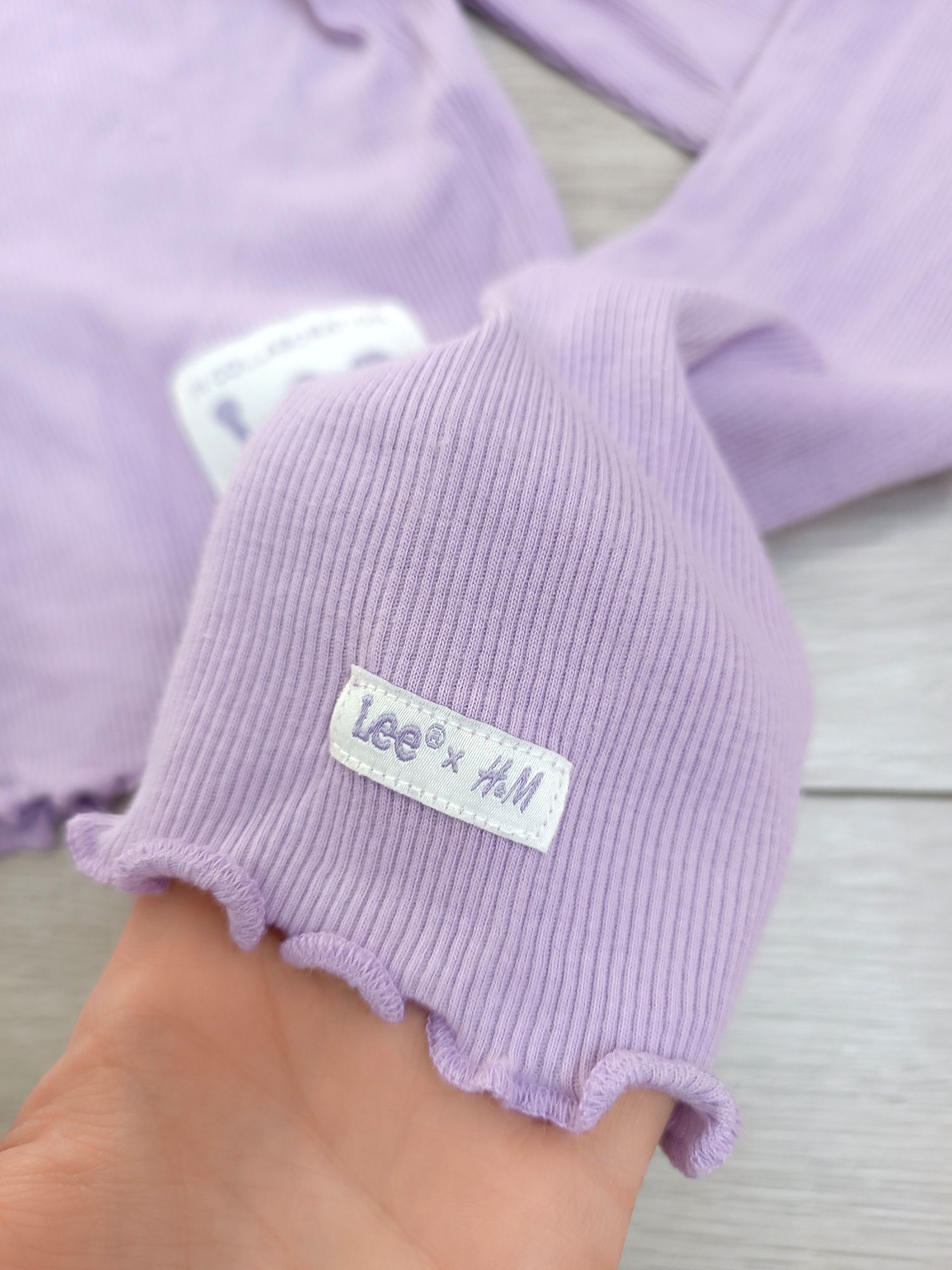 Bluzka damska S M prążkowana krótka crop top z długim rękawem Lee