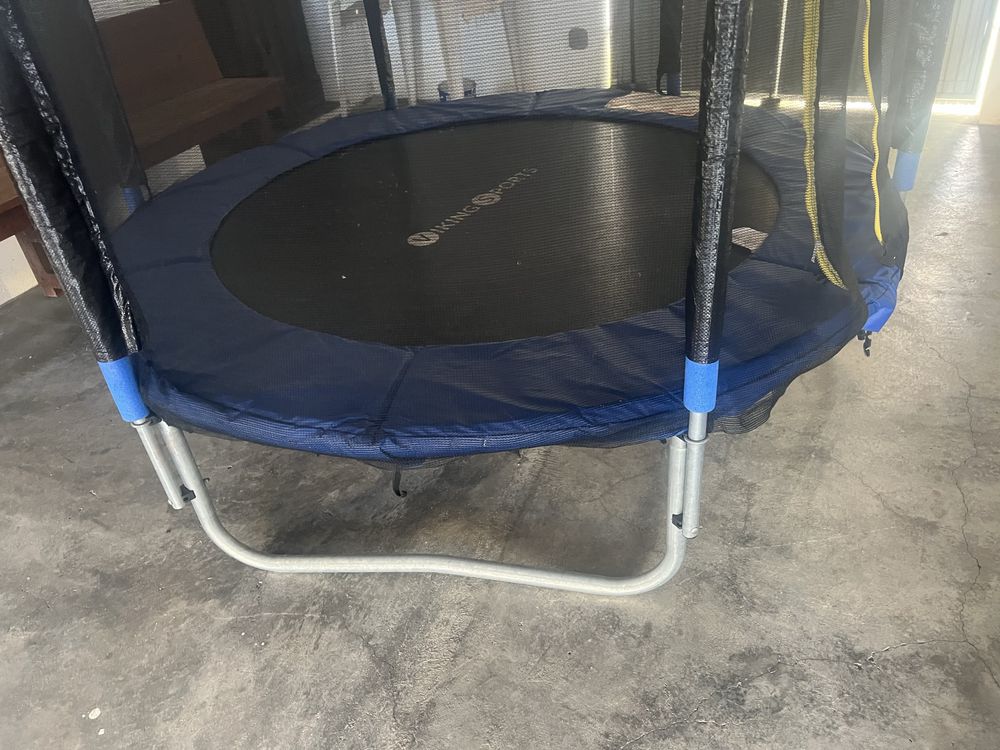 Trampolim - 183 cm - com rede de segurança - azul
