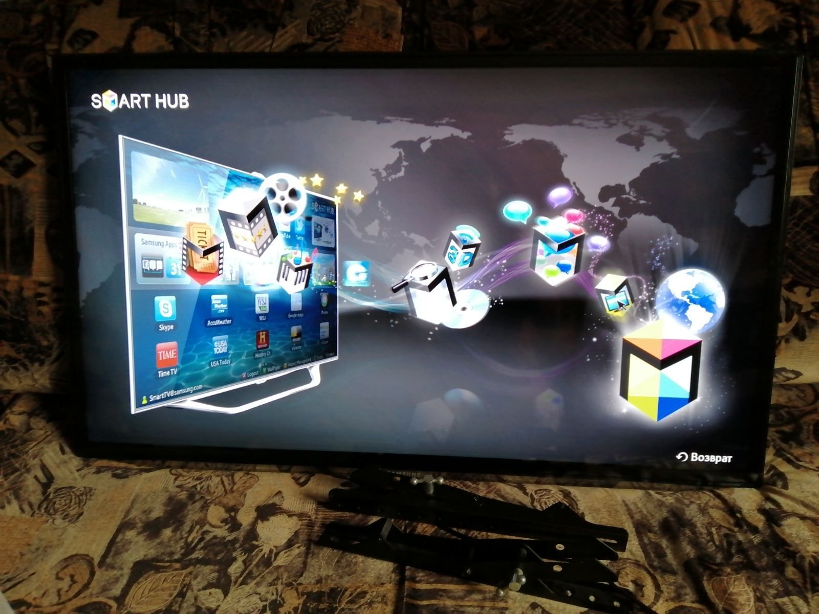 SmartTV смарт LED телевизор Samsung UE40ES6100W 40"/крепления на стену