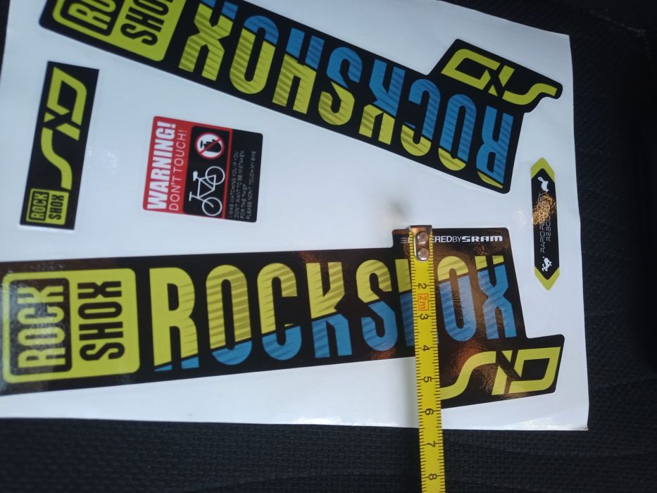 Наклейка Rockshox sid Ukraine edition . на вилку велосипеда