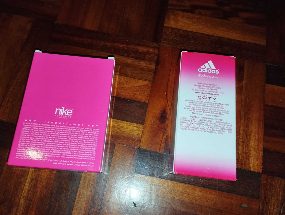 Perfume Nike e Adidas