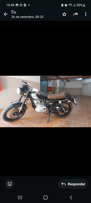 Mash Black Edition 125 Café Racer — 5229 km — bom estado