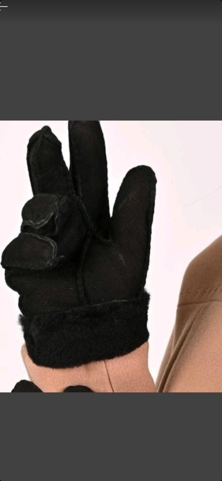 Зимние замшевые перчатки!