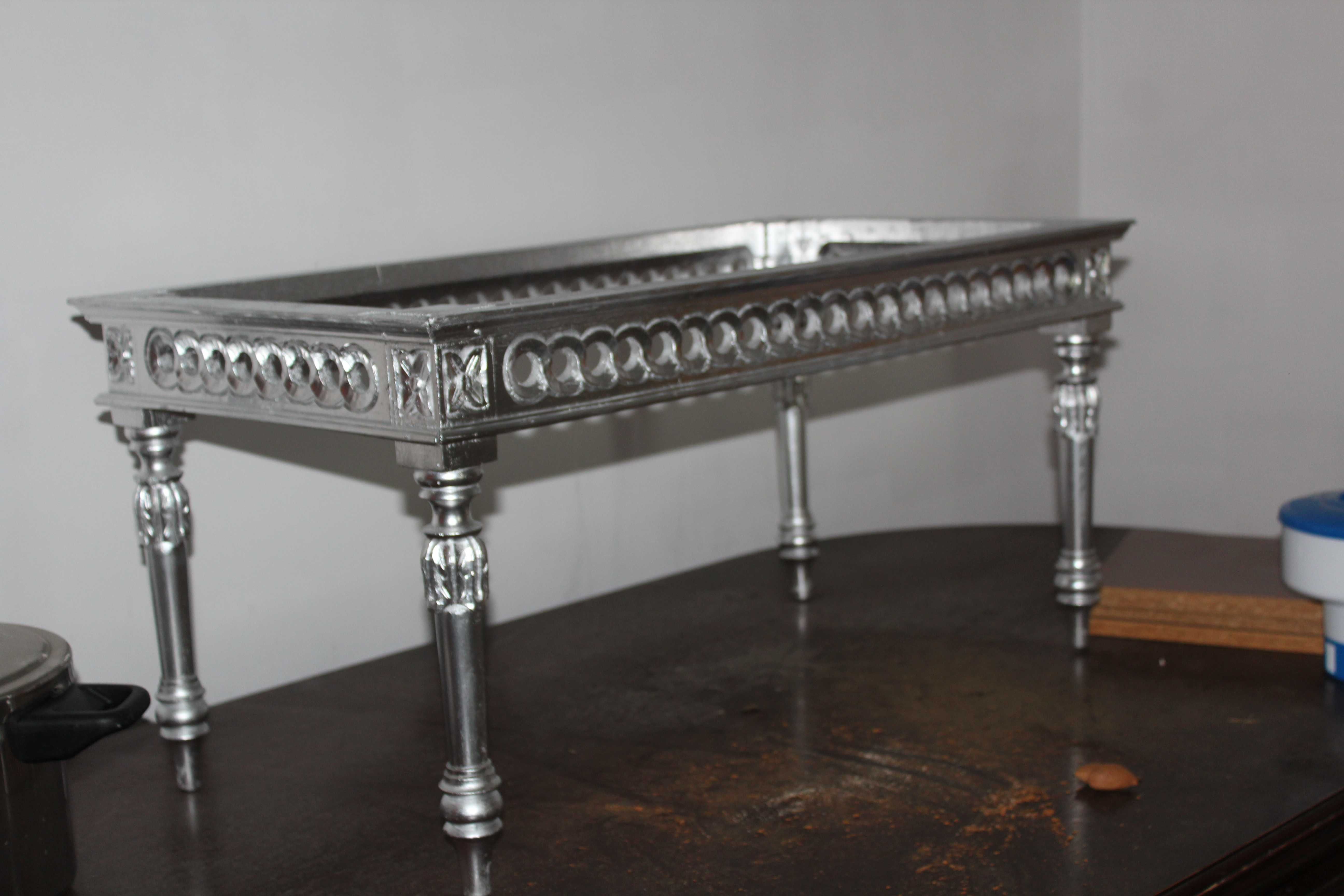 mesa de centro cor prata
