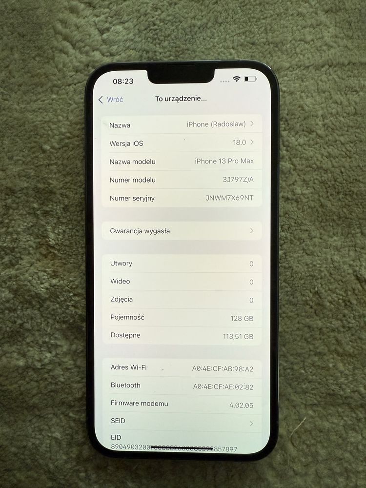 Iphone 13 pro max 128 gb