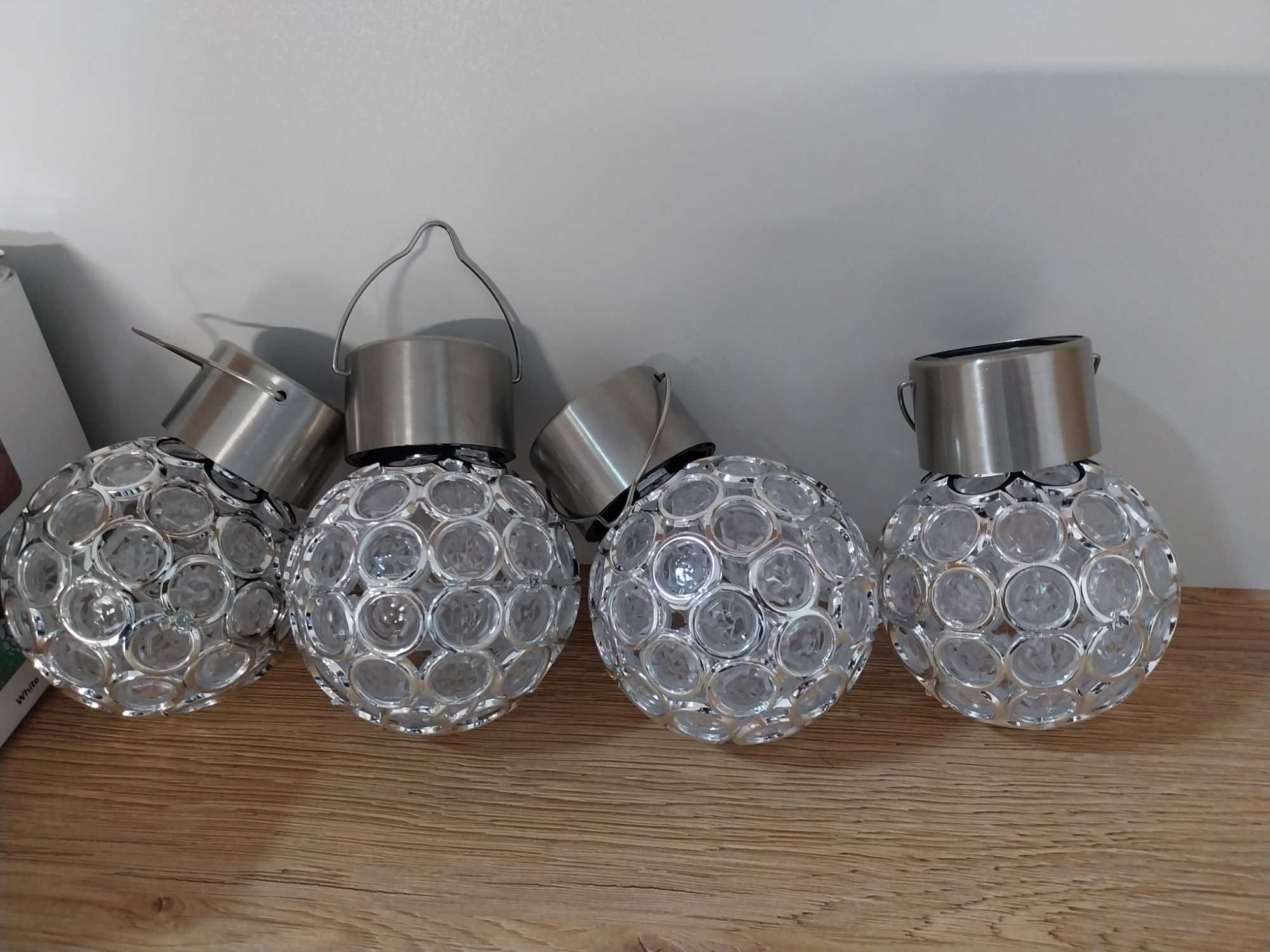 Lampy solarne do zawieszenia, globus, zmiana kolorów, LED