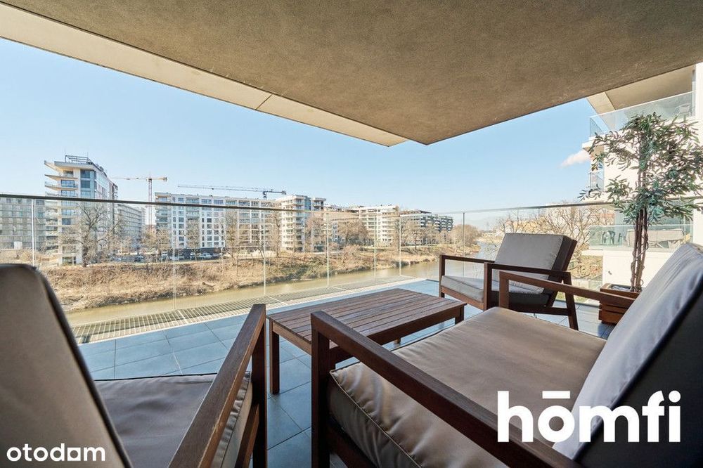 3-pokojowy apartament z tarasem z widokiem na Odrę