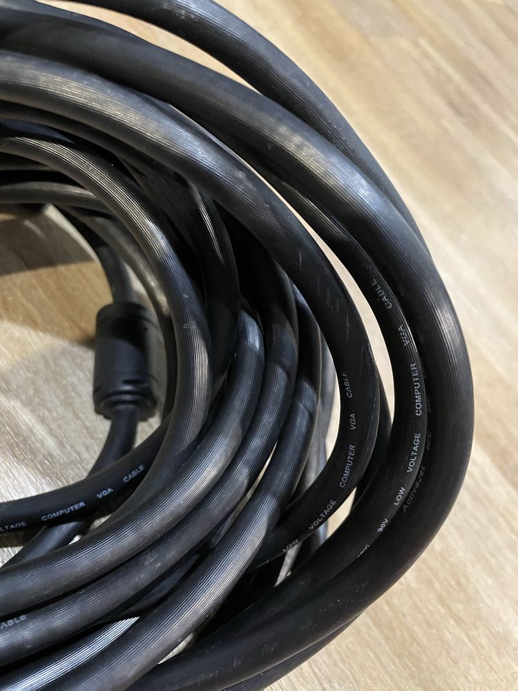 Kabel przewód VGA do monitora 20 metrow gruby