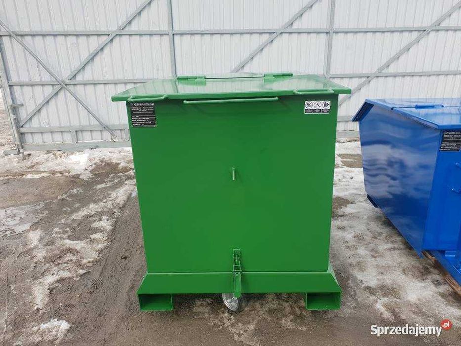 Sprytny Pojemnik Samowyładowczy Mały PMMC LIGHT 600L Koleba na kołach.