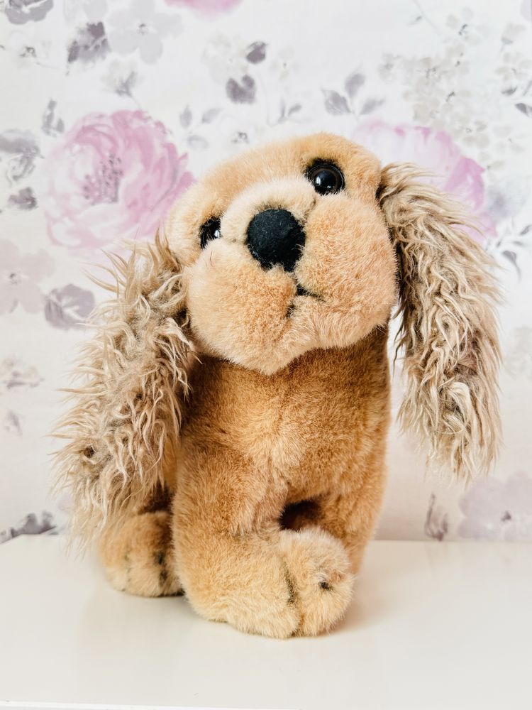 Maskotka pluszak pies Cocker Spaniel, beżowy piesek