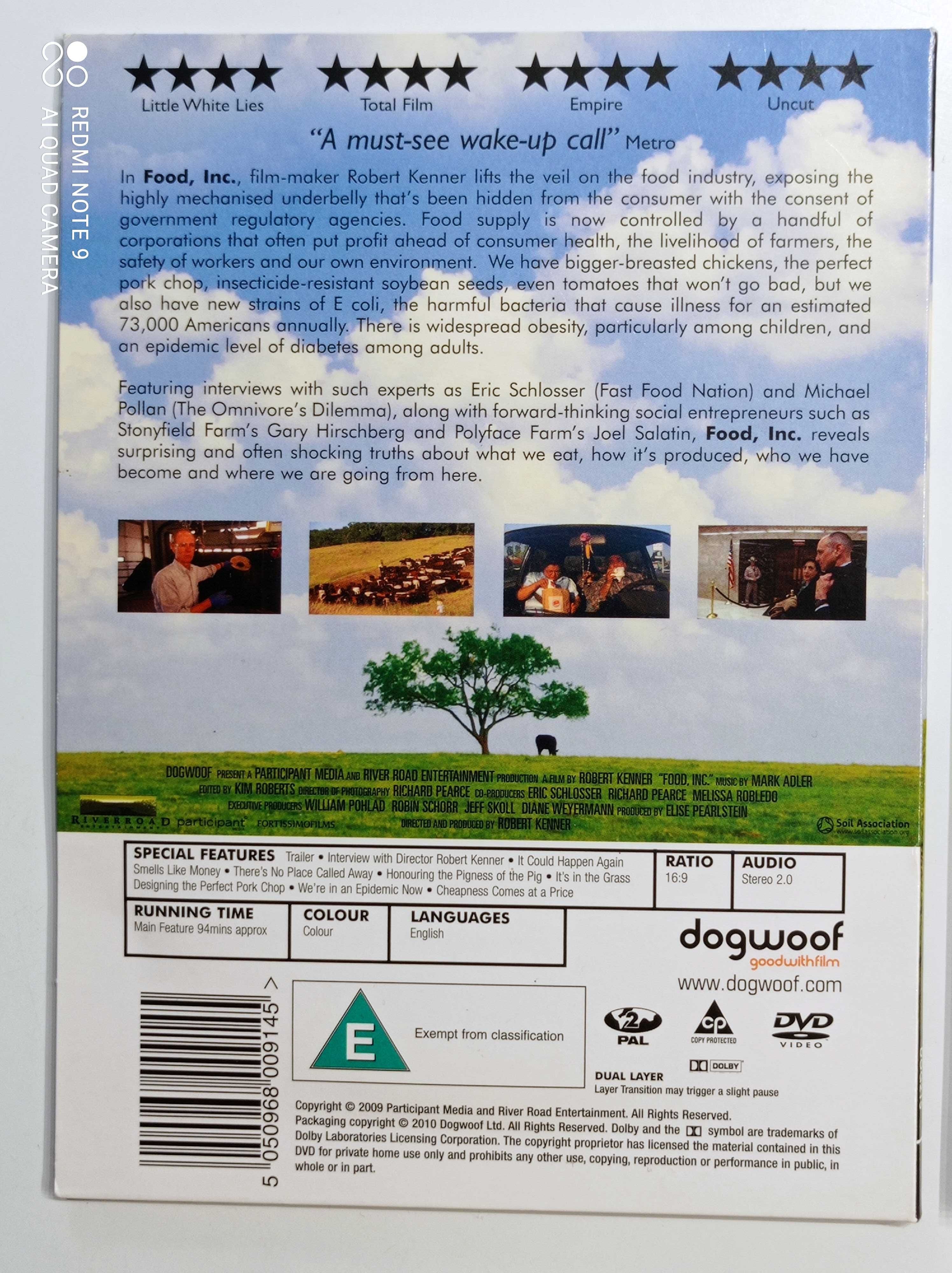 Food Inc./Collapse/Darwin's Nightmare zestaw DVD ekologia globalizacja