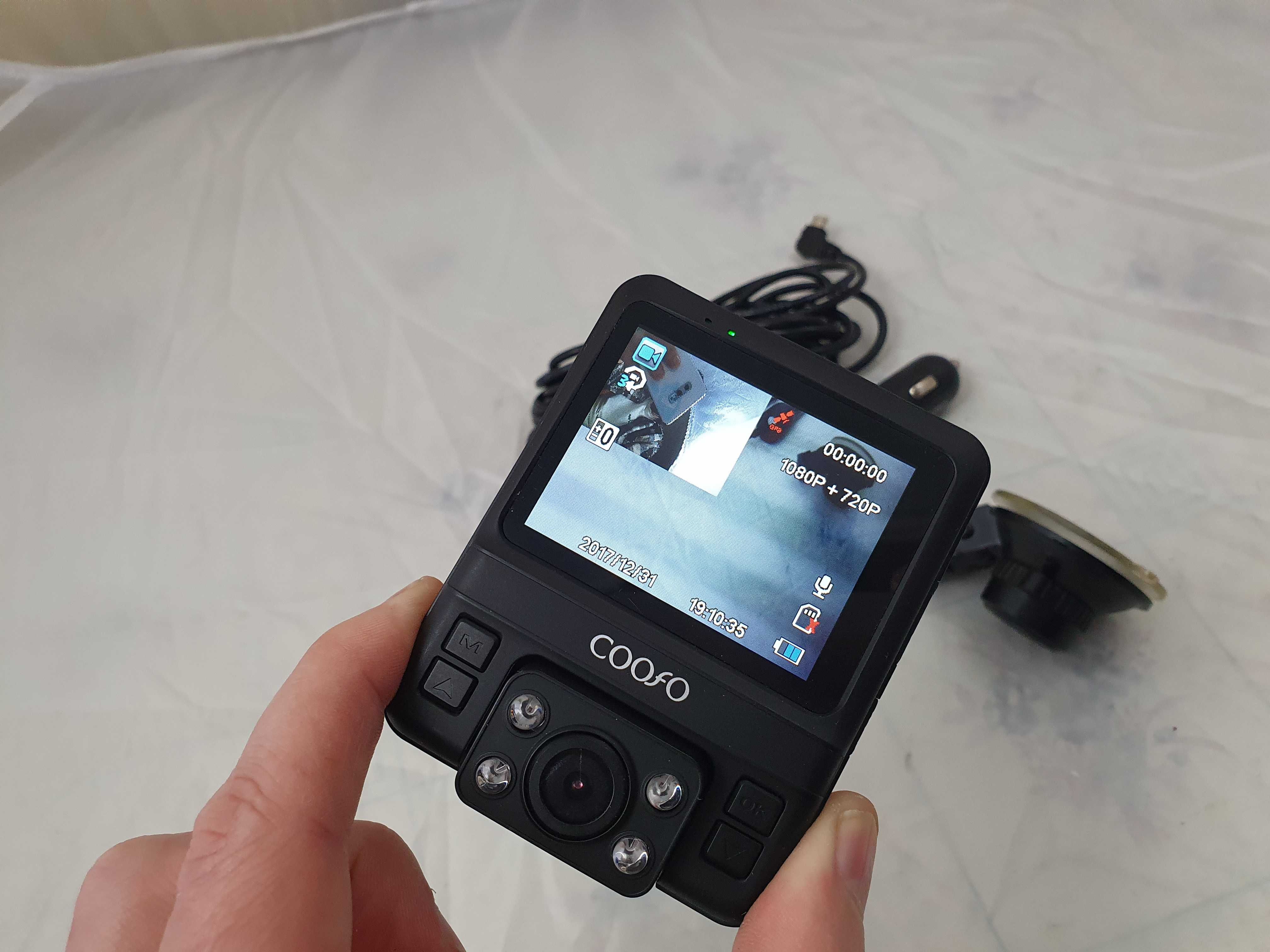 Видеорегистратор COOFO GPS Dual Lens 1080P F2.0