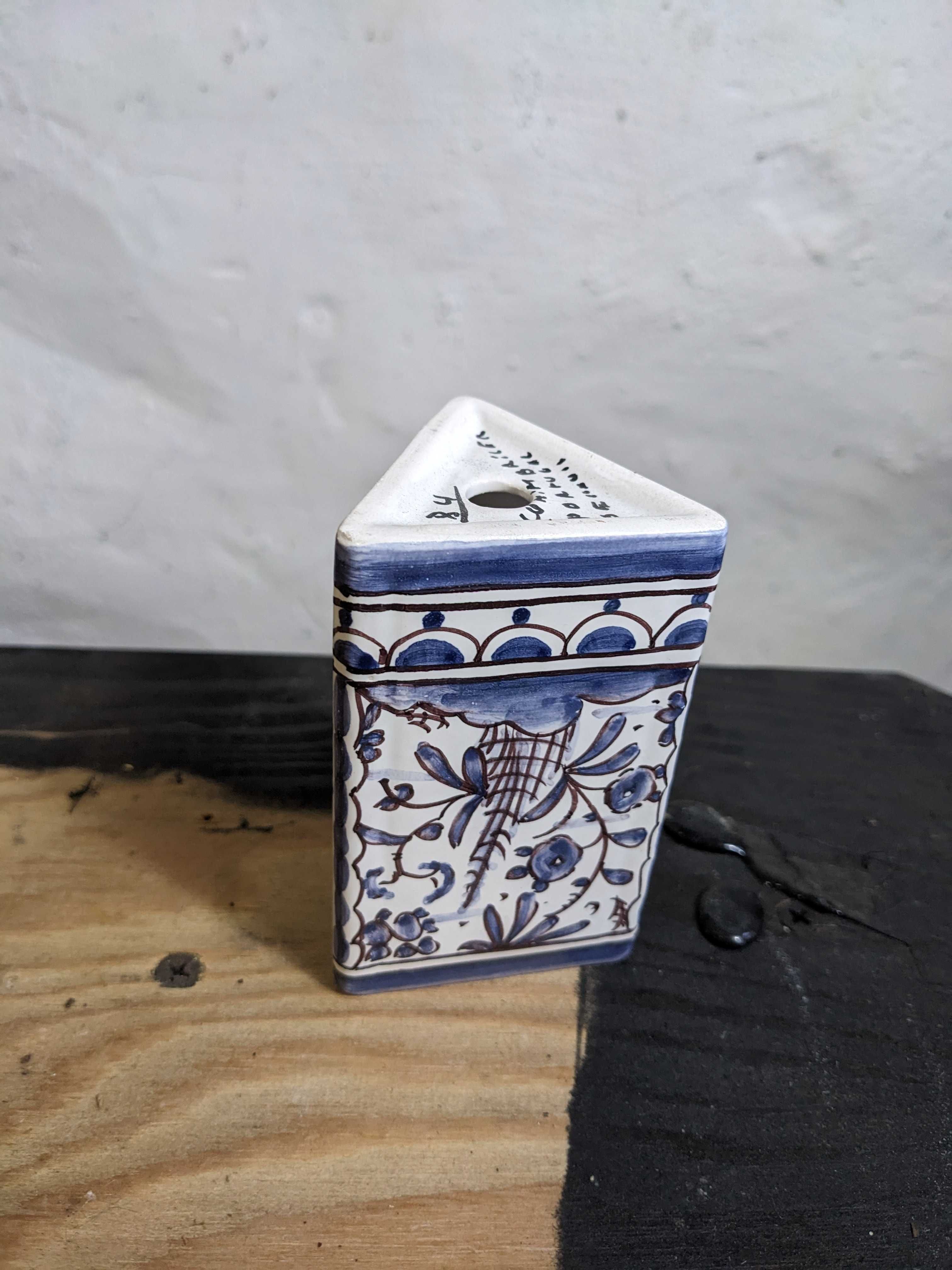 paliteiro ceramica pintado à mão