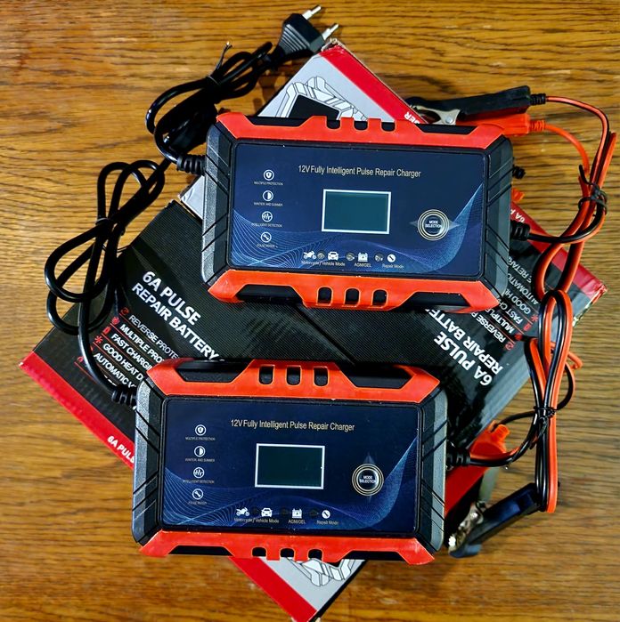 ЗАРЯДНИЙ ПРИСТРІЙ 12 В, 6А для акумулятора GEL AGM EFB | імпульсний