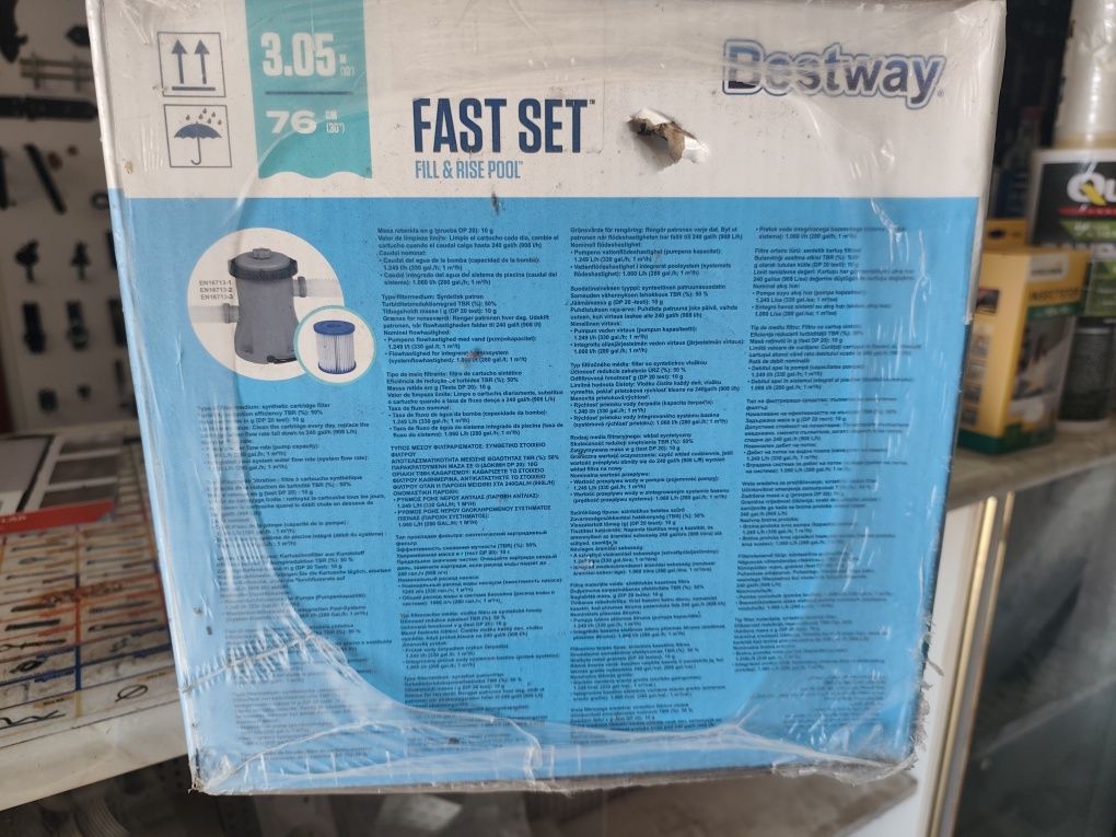 Piscina nova 3,05x0,76 MT c/bomba bestway
