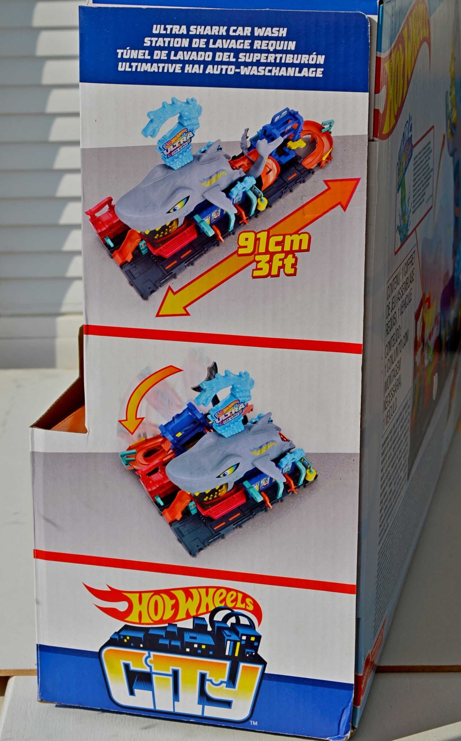 Автомийка Hot Wheels City Ultra Shark Car Wash акула атака акули мойка