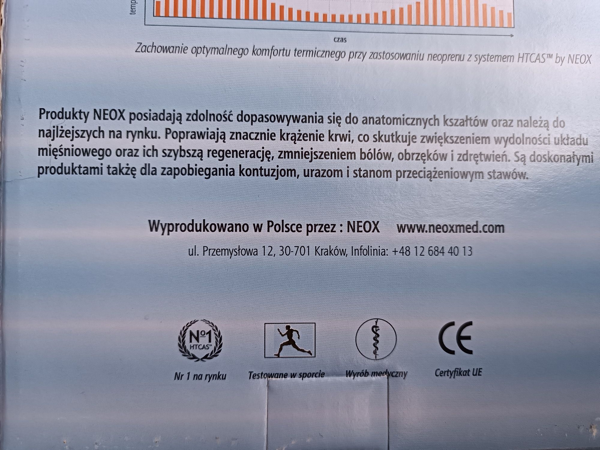 NEOX długi stabilizator stawu kolanowego rozmiar M