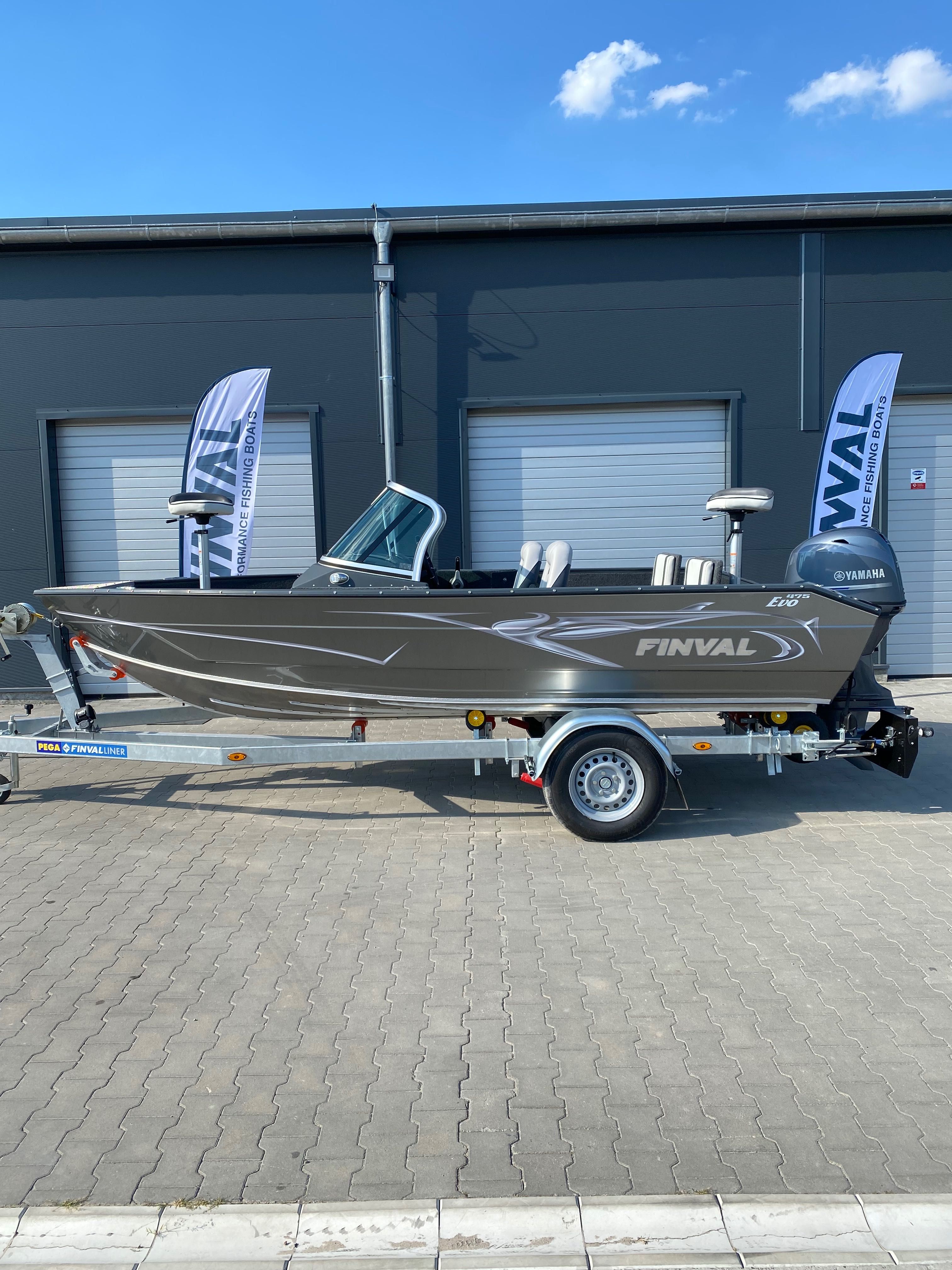 Aluminiowa łódź wędkarska Finval 475 EVO Yamaha F70AETL