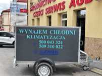 WYNAJEM CHŁODNI NISKO chłodnia mobilna przyczepka na komunię wesele