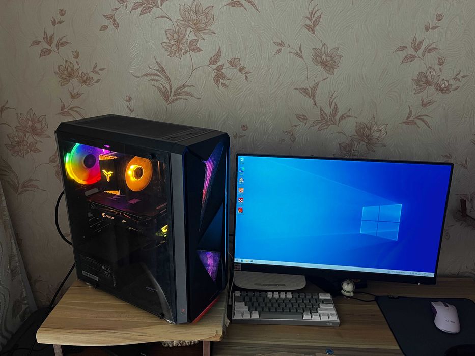 Ігровий комп'ютер /  Ryzen 5 5500 / rx 570 4 gb / 16 (8x2)gb / B450