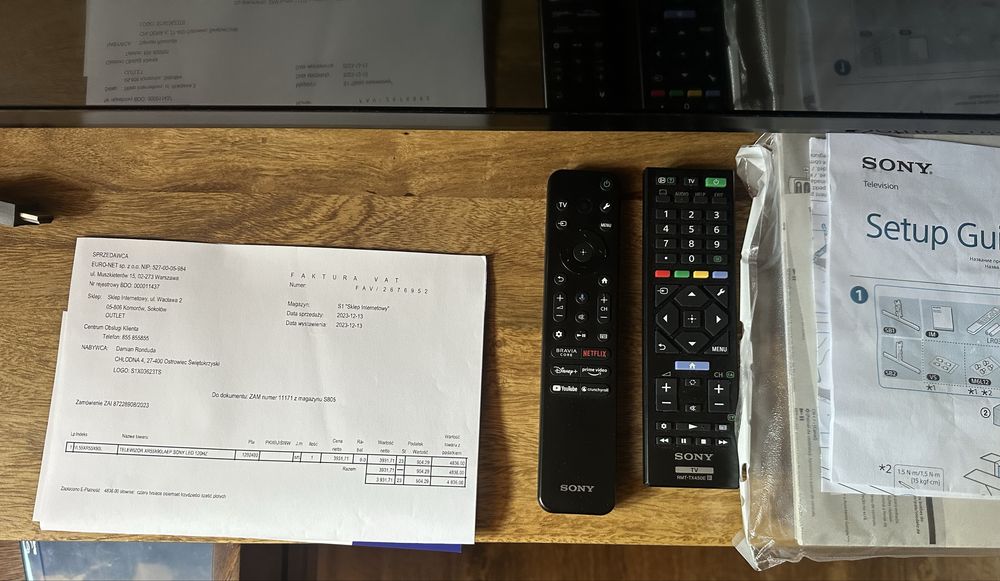 Telewizor Sony Bravia XR-55X90L + HT-S2000 + SA-SW3 + SA-RS3