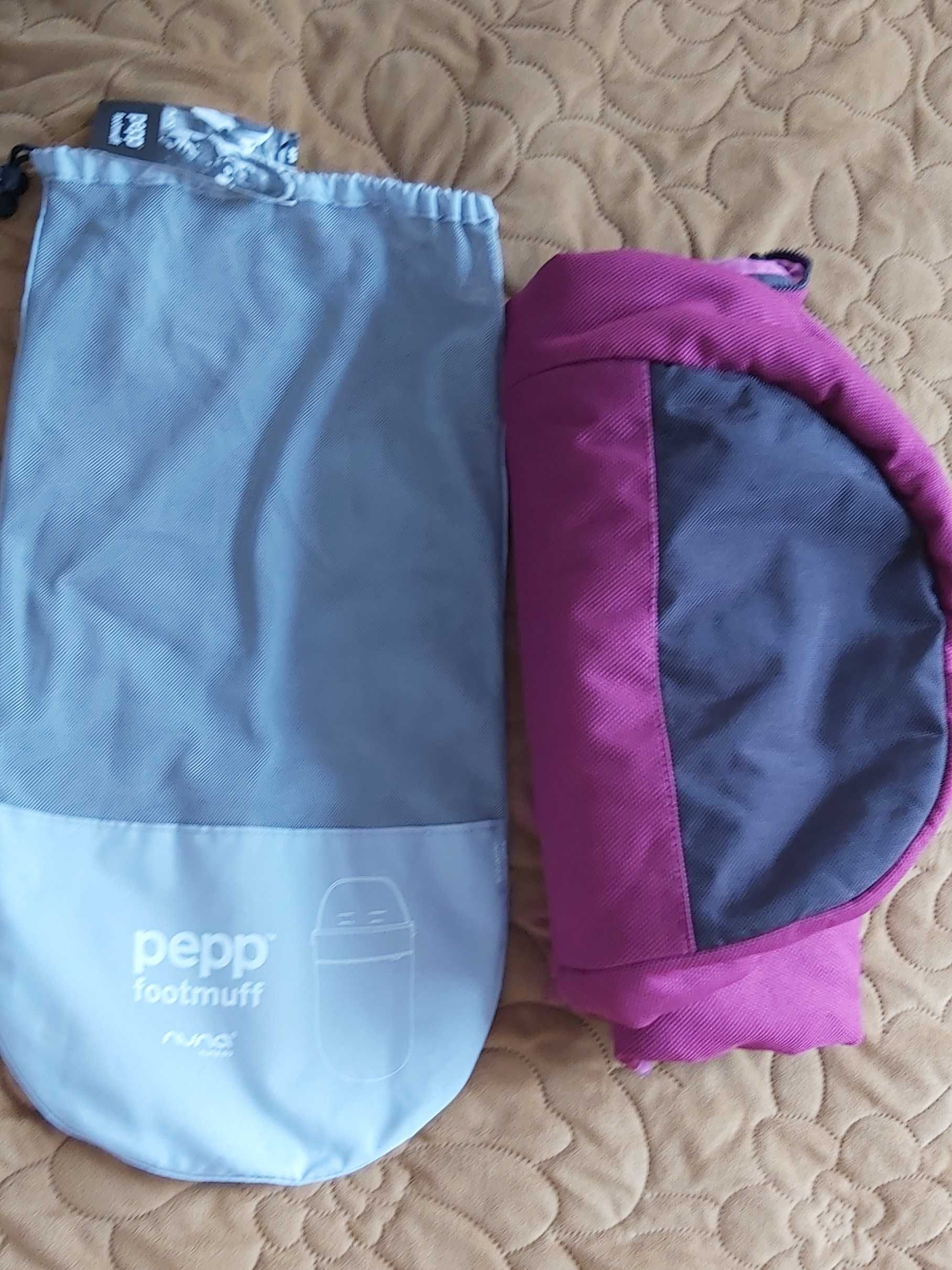 Śpiwór śpiworek Nuna Pepp footmuff Raspberry NOWY