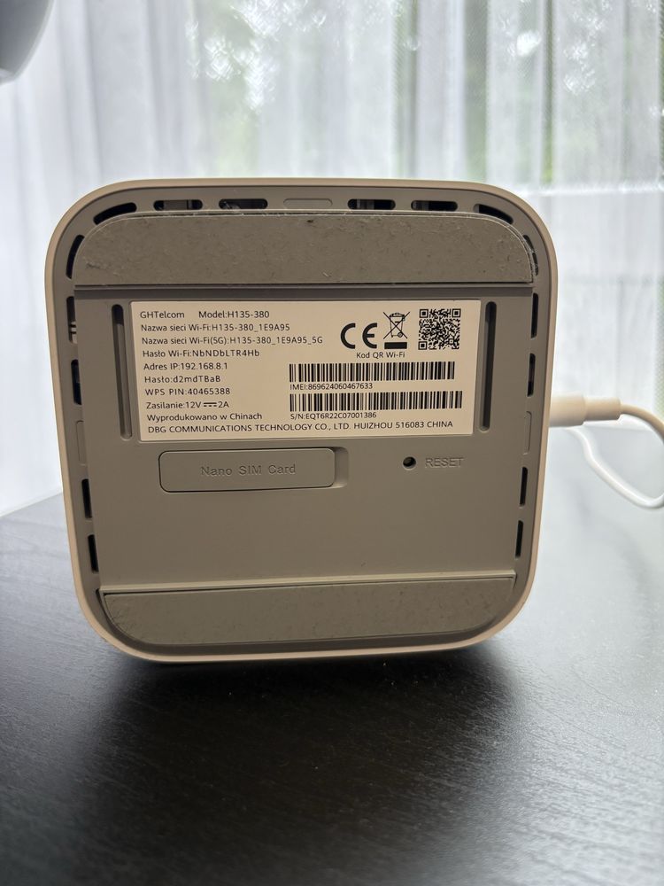 Ruter HUAWEI GHTelecom SPEEDBOX 5G CPE 3 H135-380