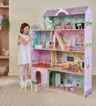 Drewniany domek dla lalek Lillie 122Dł. x 60Sz. x 157Wys. cm WIELKI