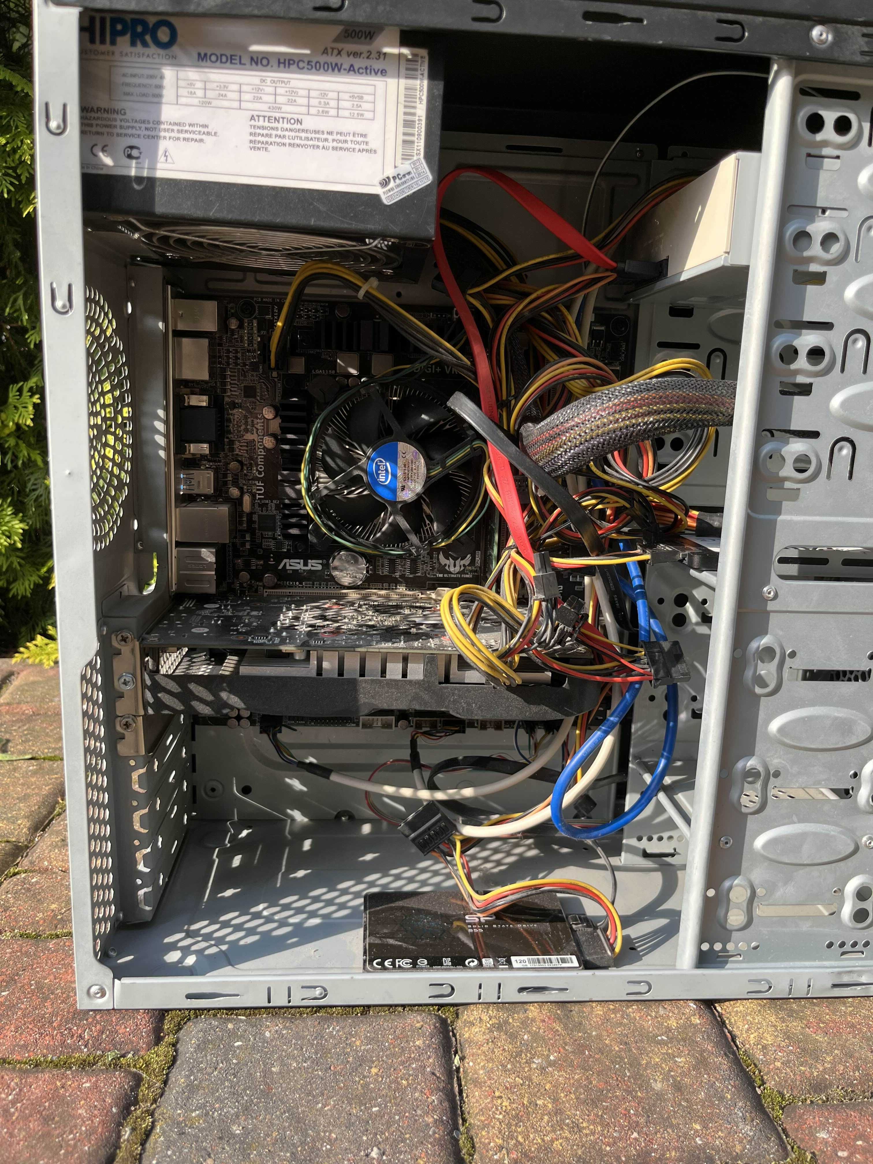 Komputer + monitor – GTX 1050 Ti, i3, SSD 512 GB, windows 10