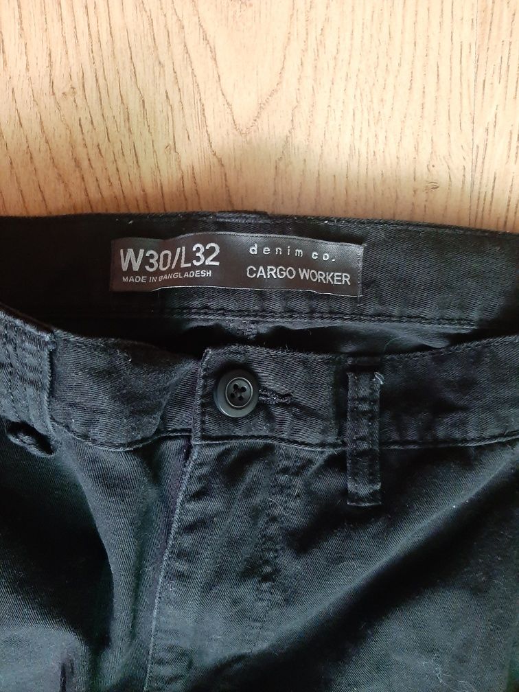 Spodnie bojówki Denim W30/L32