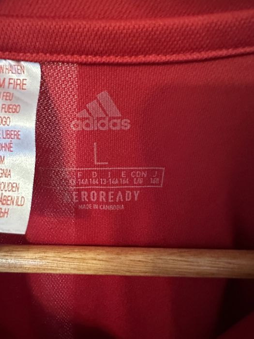 Czerwone polo adidas 164