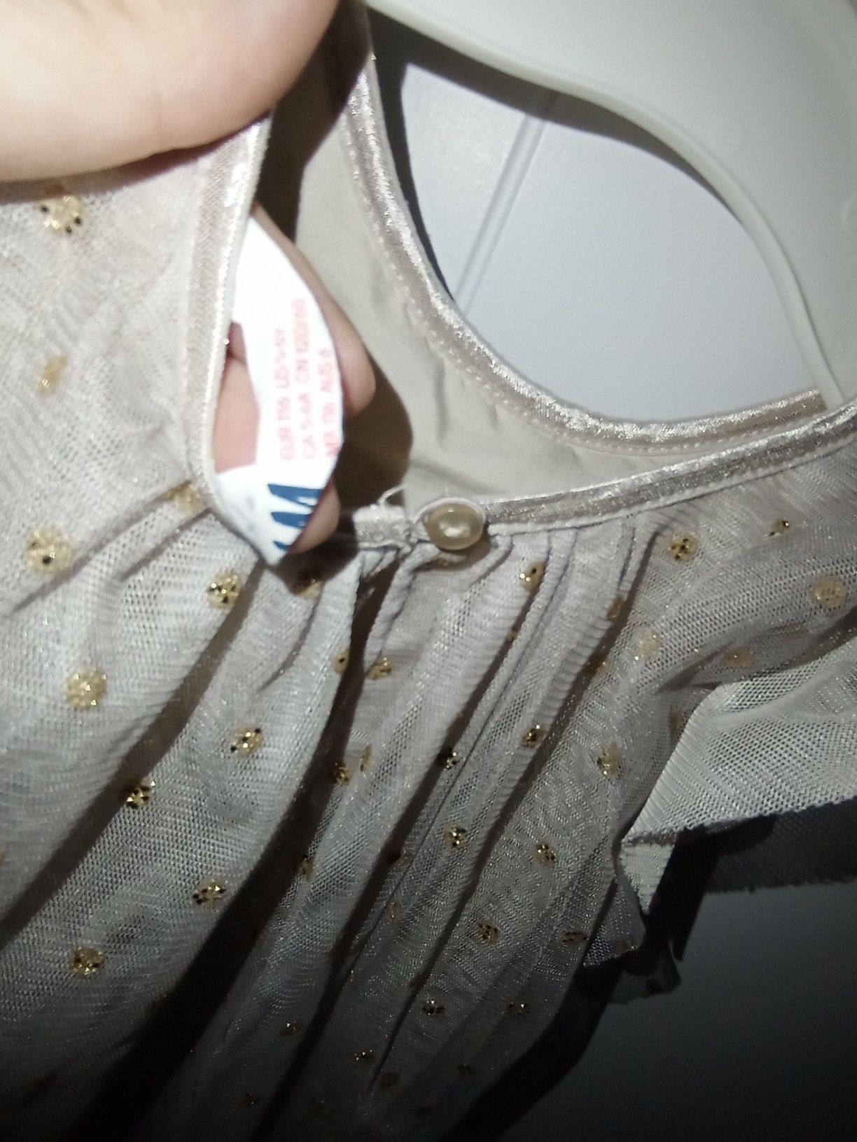 Sukienka H&M złota święta 116
