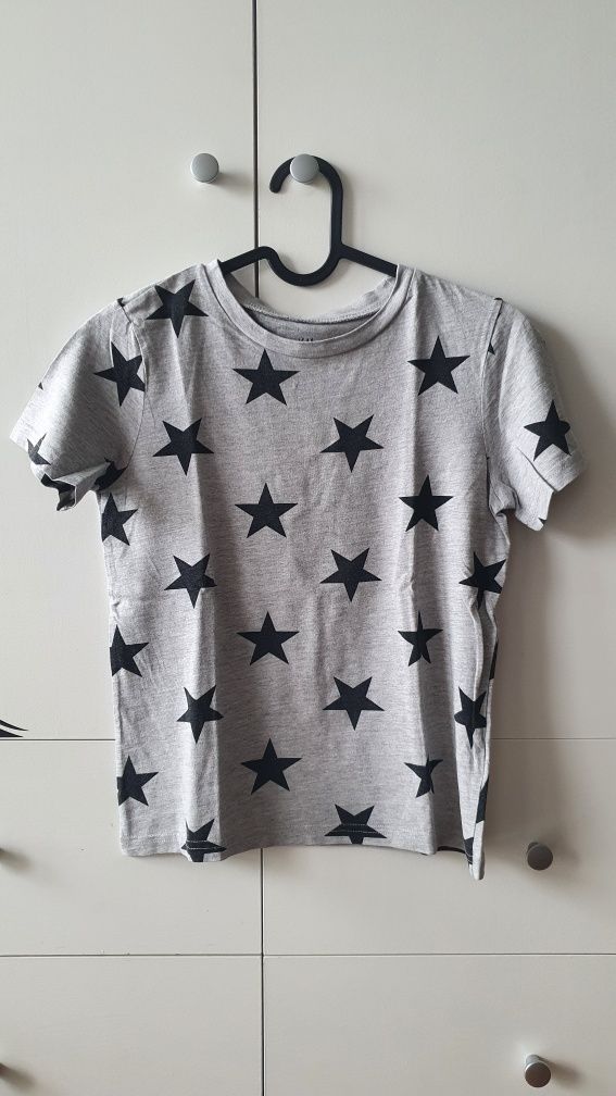 122 128 H&M koszulka tshirt minionki  gwiazdy