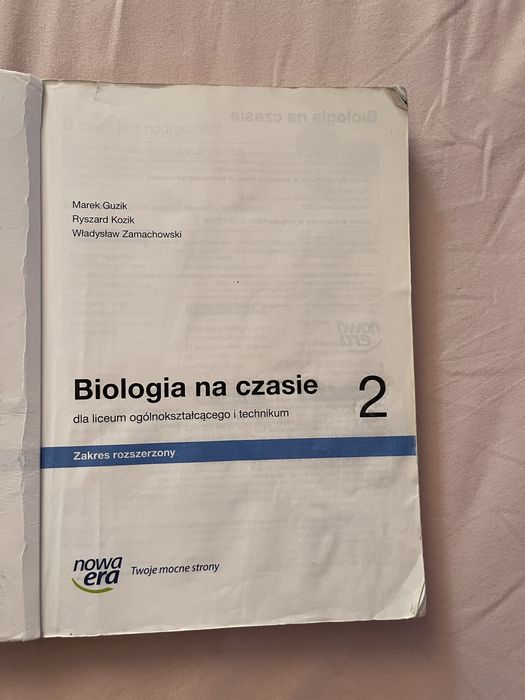 Biologia na czasie Zakres rozszerzony Nowa Era