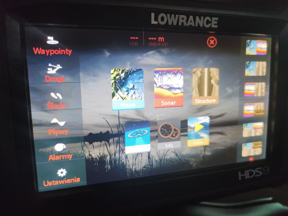 Echosonda lowrance hds9 gen3 2 x przetwornik