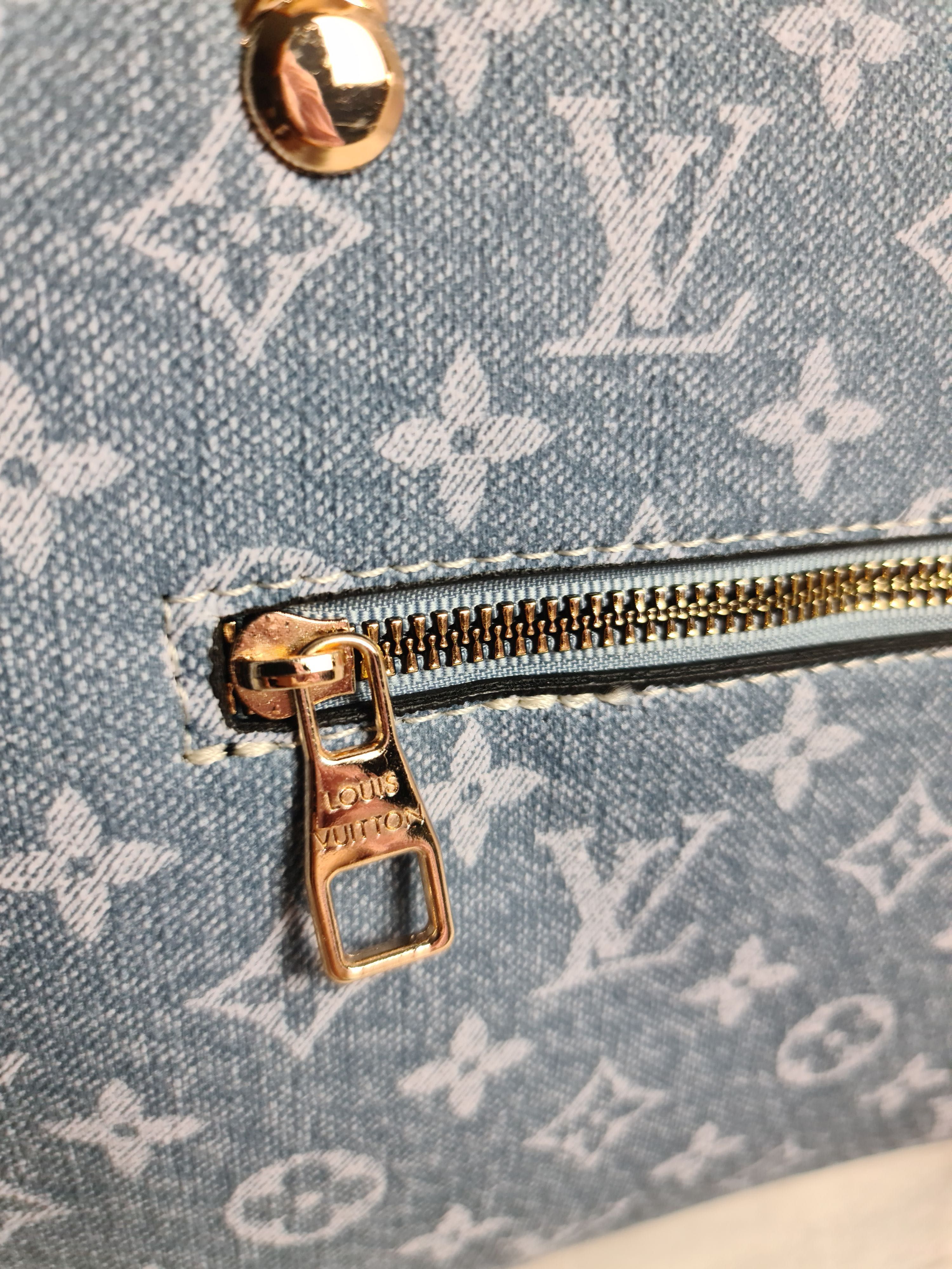 Torba dlugie raczki damska Louis Vuitton monogram LV jeans serduszko